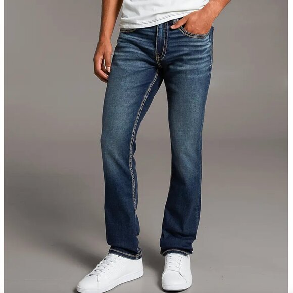 BKE Men's Jake Straight Stretch Jeans size 36x32 - Picture 1 of 7